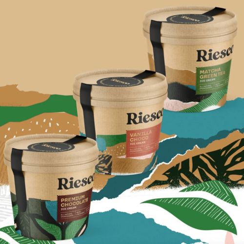 包裝 這組冰淇淋的包裝設計,充滿藝術感